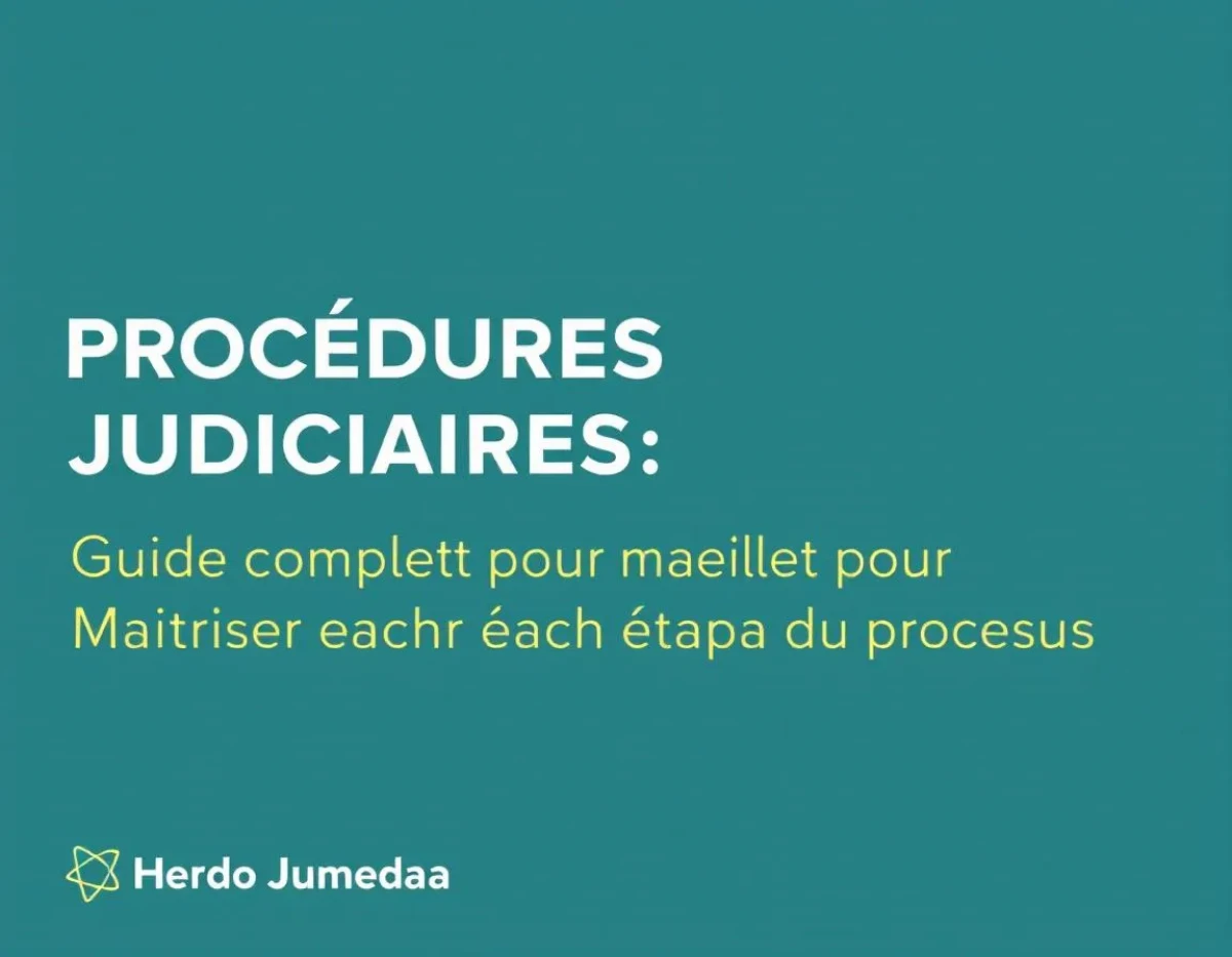 Procédures Judiciaires : Guide Complet pour Maîtriser Chaque Étape du Processus