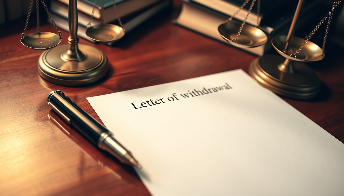 Lettre de désistement : Modèles à personnaliser